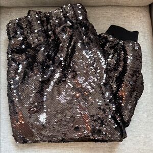 NWT Woman’s loft outlet sequin joggers. Size medium